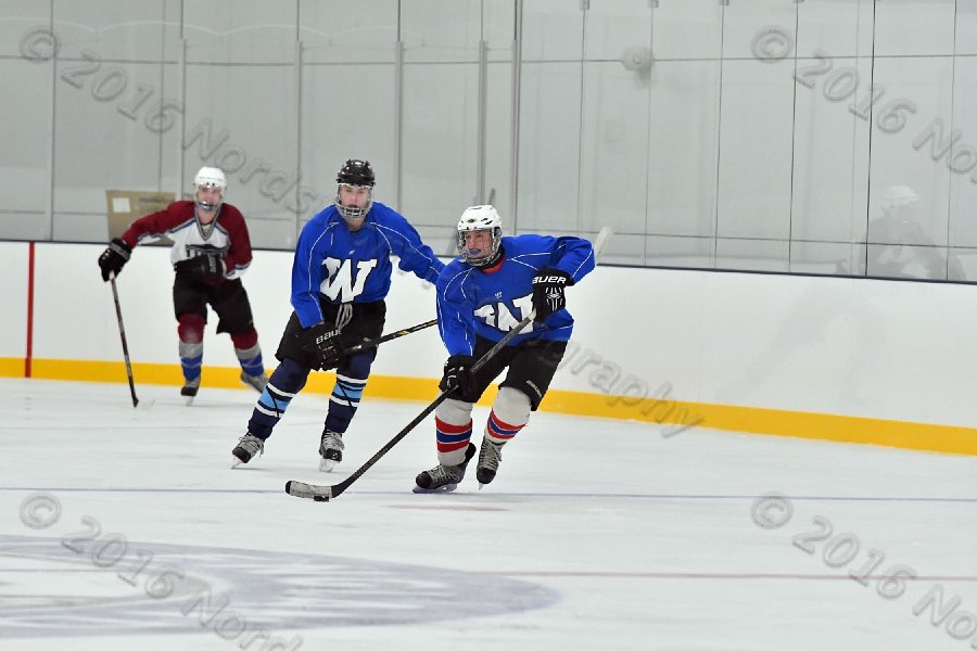 Wheaton College Men\'s Ice Hockey vs Middlesex Community College. - Photo By: KEITH NORDSTROM